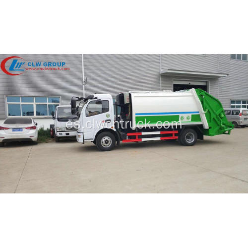 Camión compactador de basura de la basura de Dongfeng 120hp 8cbm